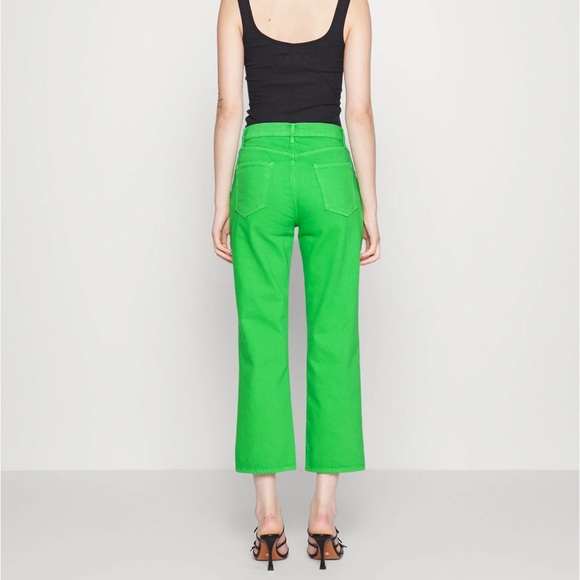 FRAME Le Jane Crop High Rise Straight Leg Jeans - Picture 3 of 8